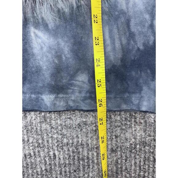 The Mountain Warrior Wolf Adult T-Shirt Tee Navy Tie Dye Size M - Picture 7 of 8
